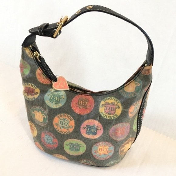 Dooney & Bourke Medallion Coated Canvas Hobo Bag - Picture 4 of 15